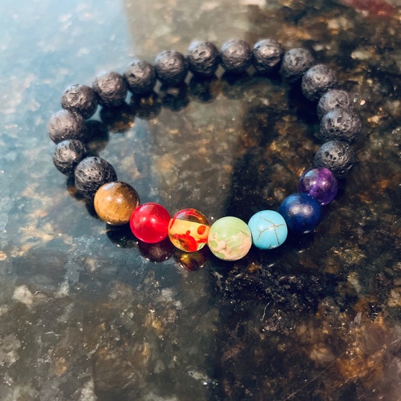 Cabinet of Wunder Jewelry - COPY - Lava Chakra Bracelet Stretchy OS
